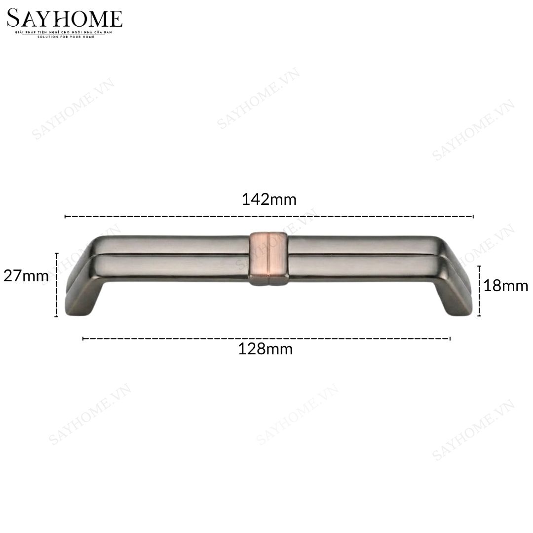 Tay nắm tủ hiện đại màu đồng SH88D89 tại thành phố Hồ Chí Minh
