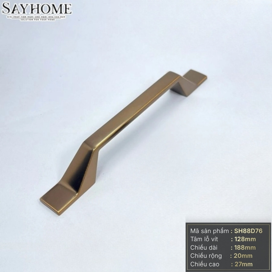 Tay nắm tủ hiện đại màu đồng SH88D76 tại thành phố Hồ Chí Minh