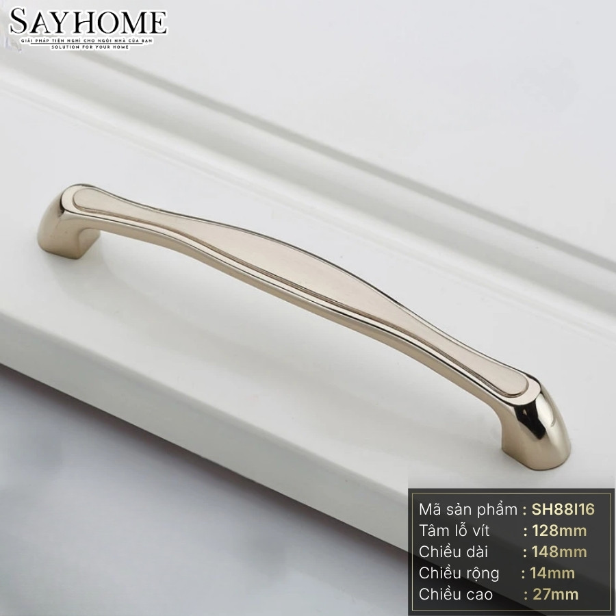 Tay nắm tủ hiện đại màu inox SH88I16 tại thành phố Hồ Chí Minh