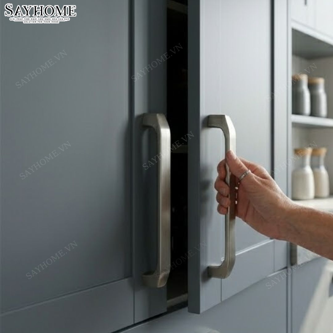 Tay nắm tủ hiện đại màu bạc SH8911 tại thành phố Hồ Chí Minh