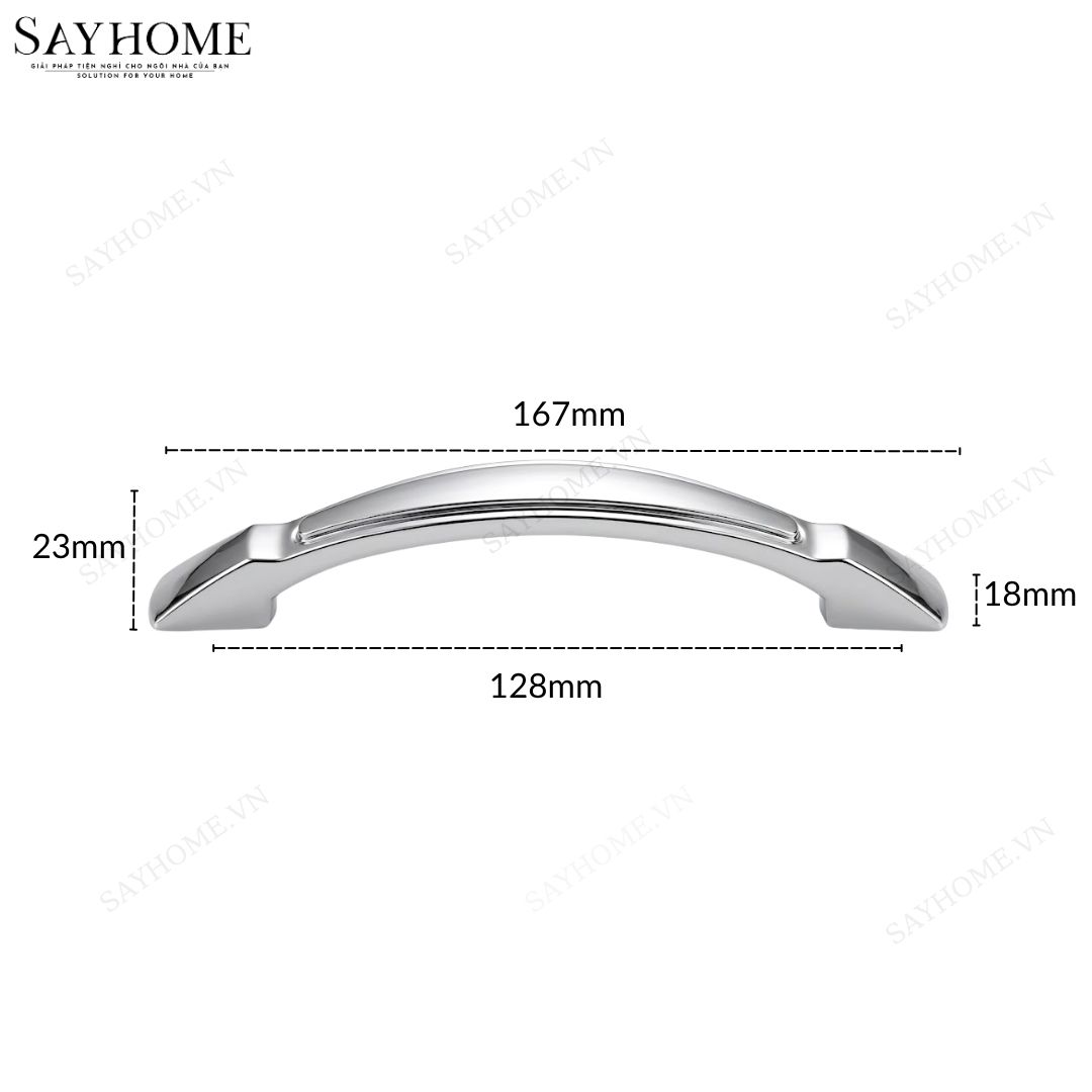 Tay nắm tủ hiện đại màu inox SH89I30 tại thành phố Hồ Chí Minh