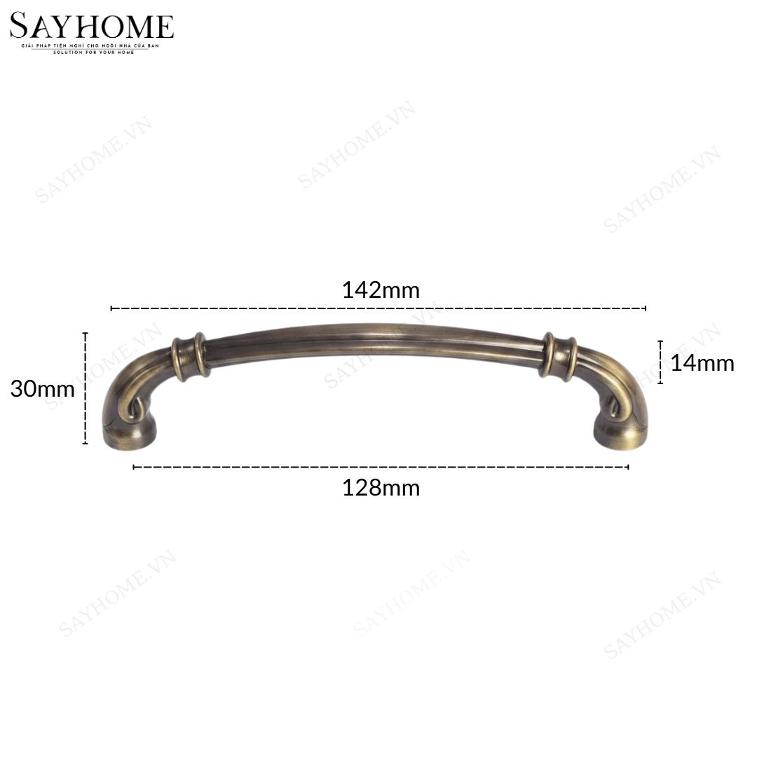 Tay nắm tủ tân cổ điển vintage màu đồng SH8931 tại thành phố Hồ Chí Minh