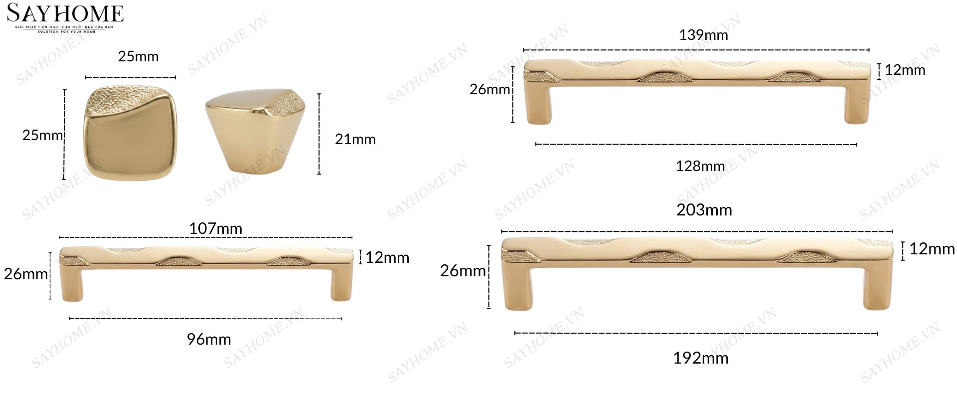 Tay nắm tủ tân cổ điển màu vàng hồng Rose Gold SH8999 tại thành phố Hồ Chí Minh