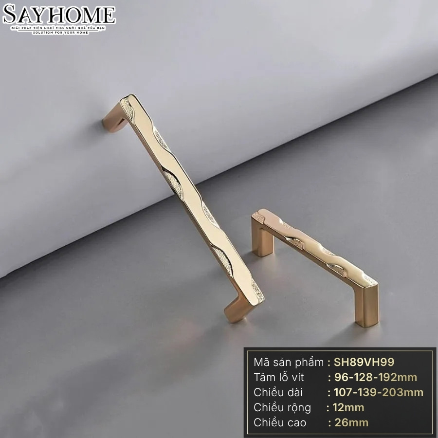 Tay nắm tủ tân cổ điển màu vàng hồng Rose Gold SH89VH99 tại thành phố Hồ Chí Minh