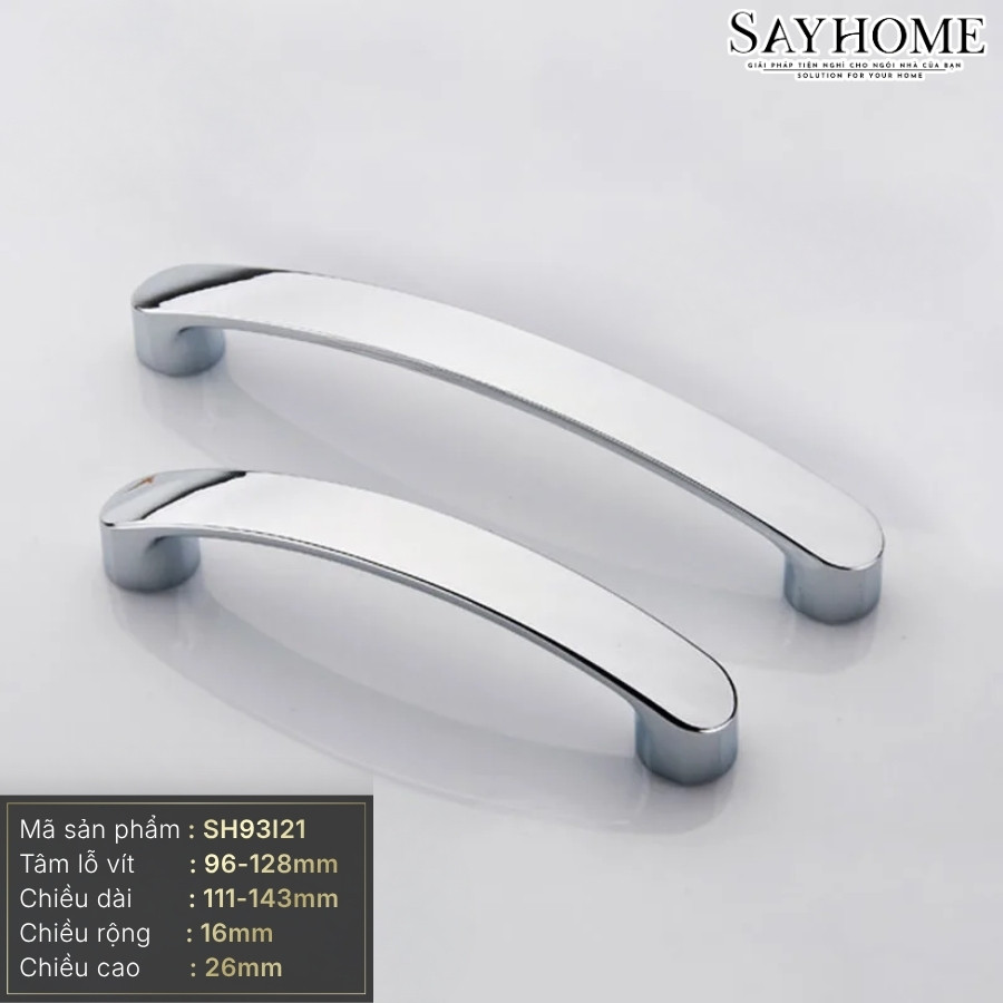 Tay nắm tủ hiện đại màu inox SH93I21 tại thành phố Hồ Chí Minh