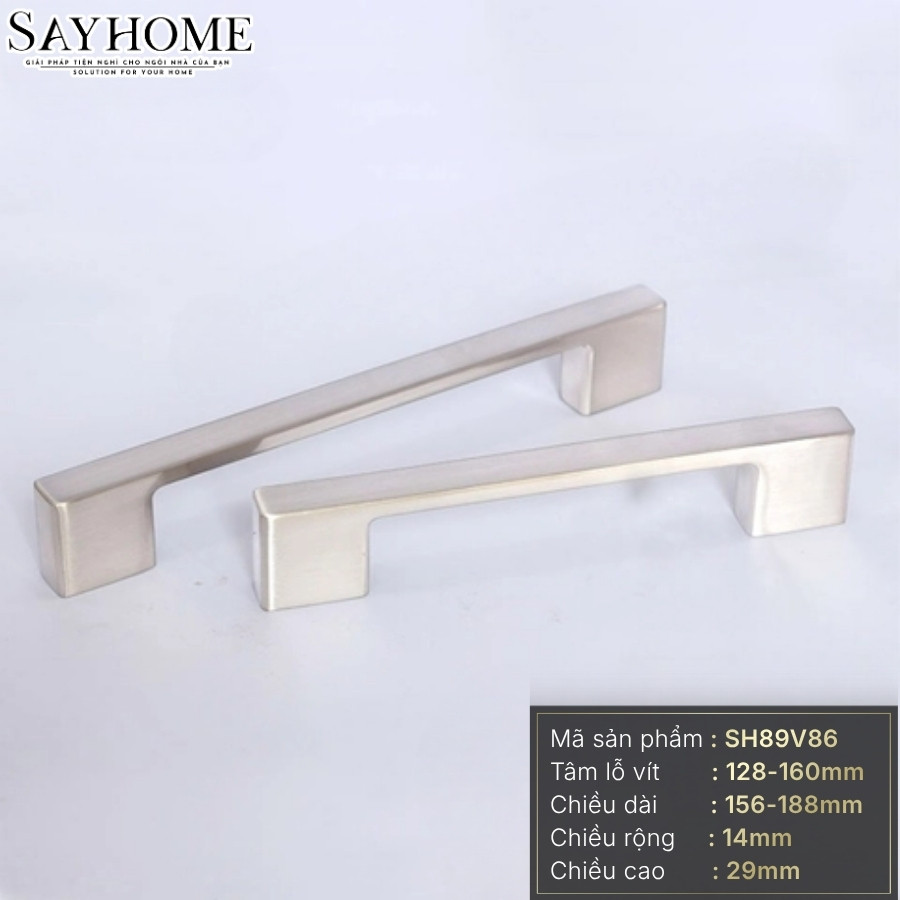 Tay nắm tủ hiện đại màu inox SH93I86 tại thành phố Hồ Chí Minh