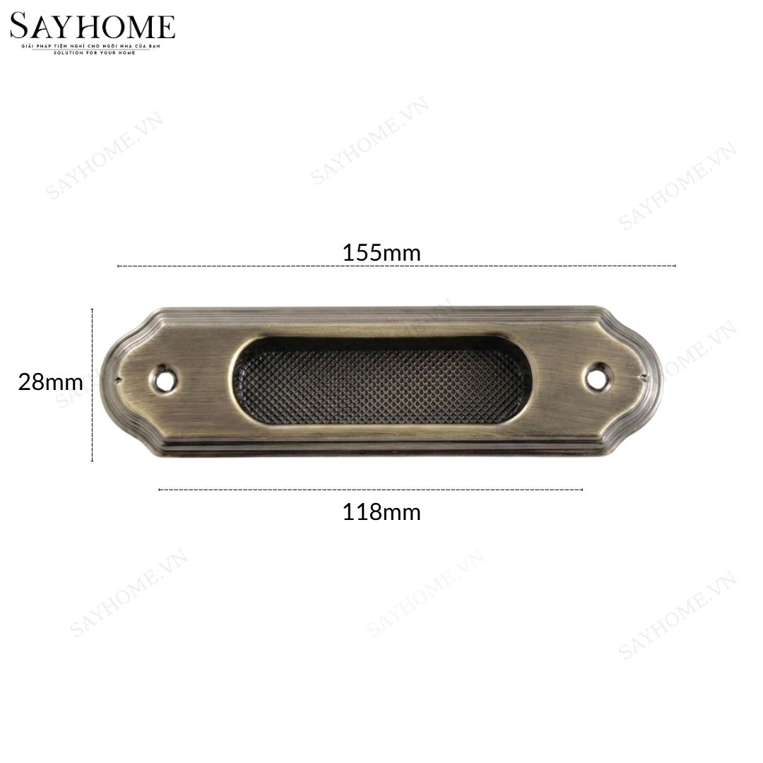Tay nắm âm tủ hiện đại cao cấp màu đồng SH94D11 tại thành phố Hồ Chí Minh