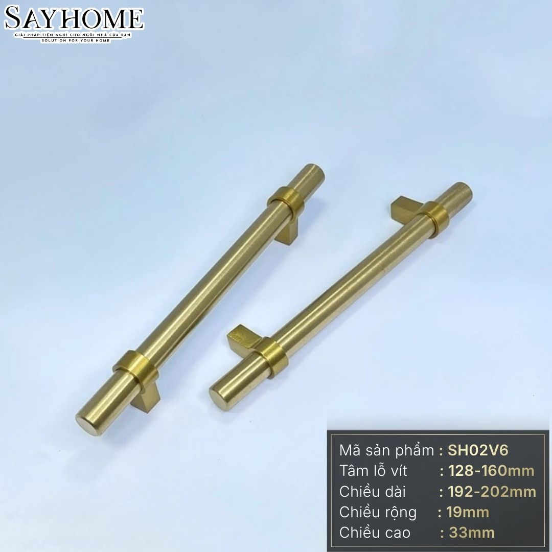 Tay nắm đũa tân cổ điển vintage màu vàng SH02V6 tại thành phố Hồ Chí Minh