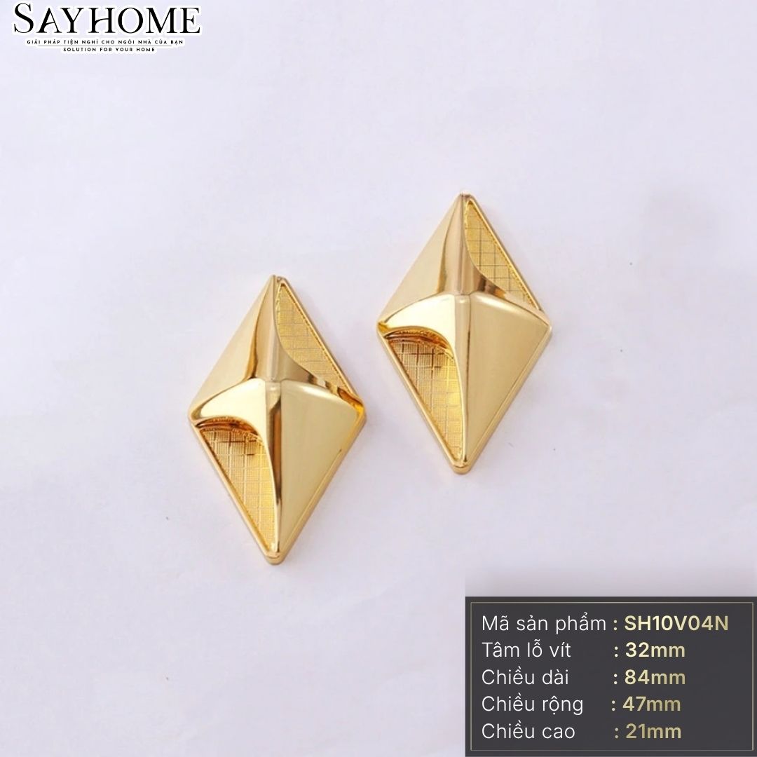 Núm tủ hiện đại màu vàng gold SH10V04N tại thành phố Hồ Chí Minh