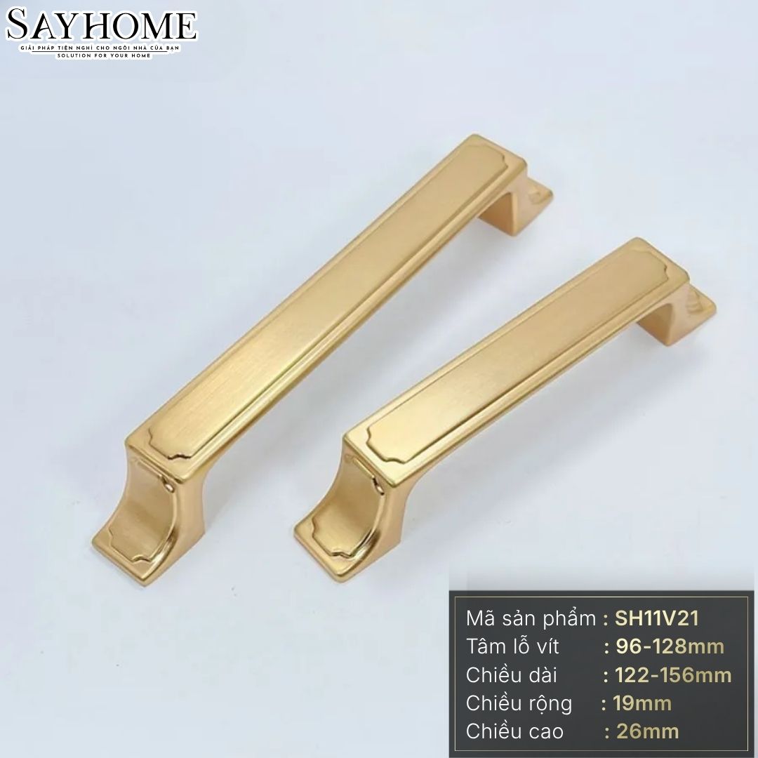 Tay nắm tủ tân cổ điển Vintage màu vàng gold SH11V21 tại Thành phố Hồ Chí Minh
