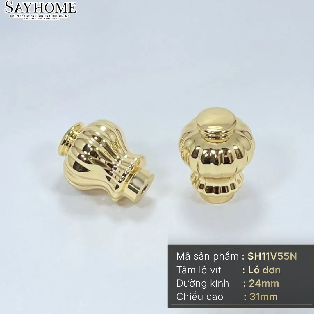 Núm tủ tân cổ điển vintage màu vàng gold SH11V55N tại thành phố Hồ Chí Minh