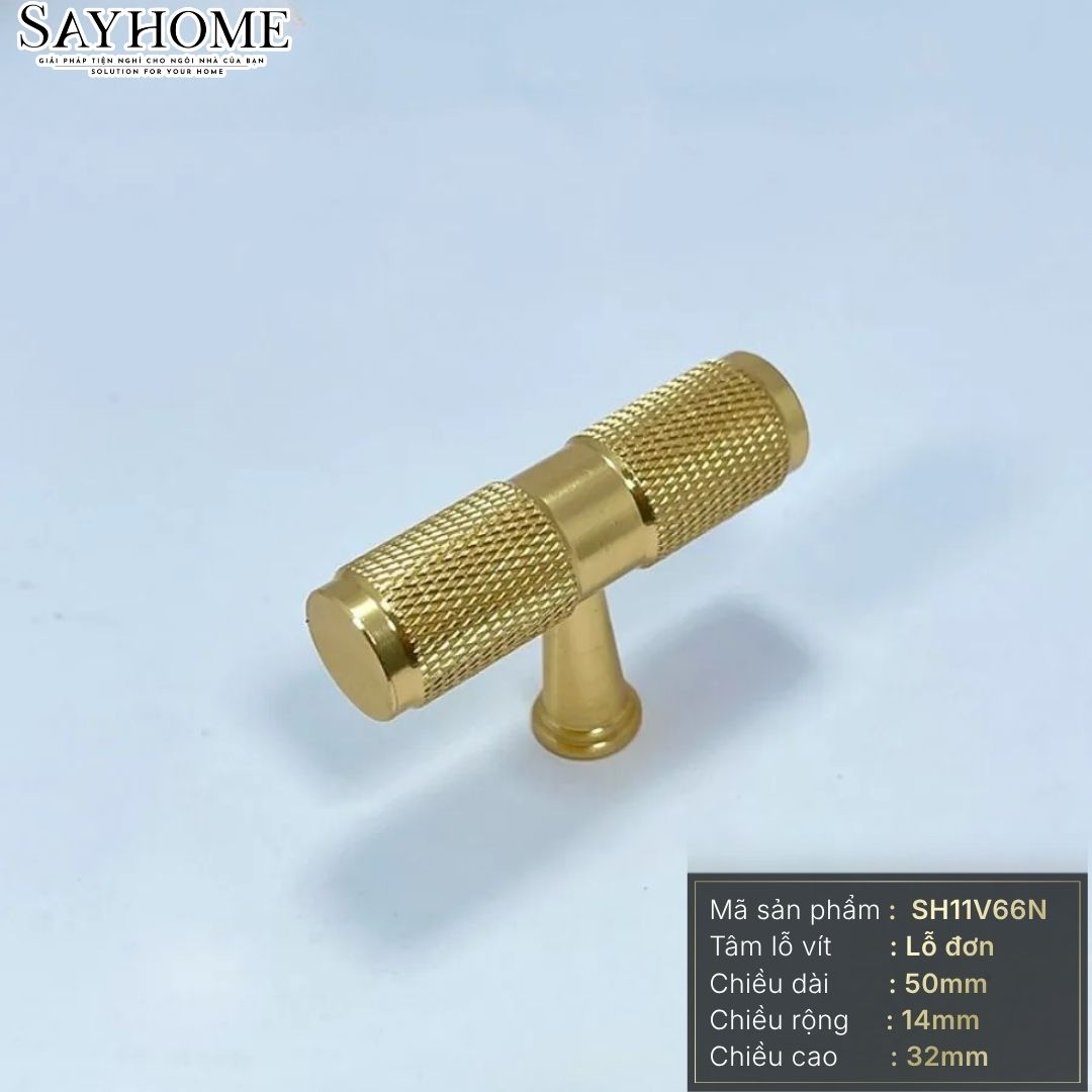 Núm tủ hiện đại màu vàng gold SH11V66N tại thành phố Hồ Chí Minh