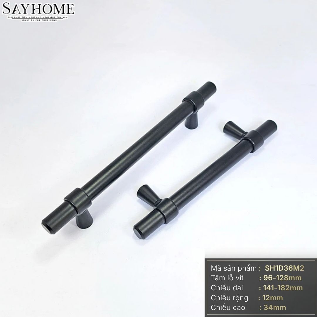 Tay nắm đũa hiện đại màu đen mờ SH1D36M2 tại thành phố Hồ Chí Minh