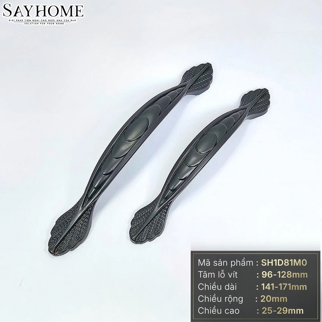 Tay nắm tủ tân cổ điển vintage màu đen mờ SH1D81M0 tại thành phố Hồ Chí Minh