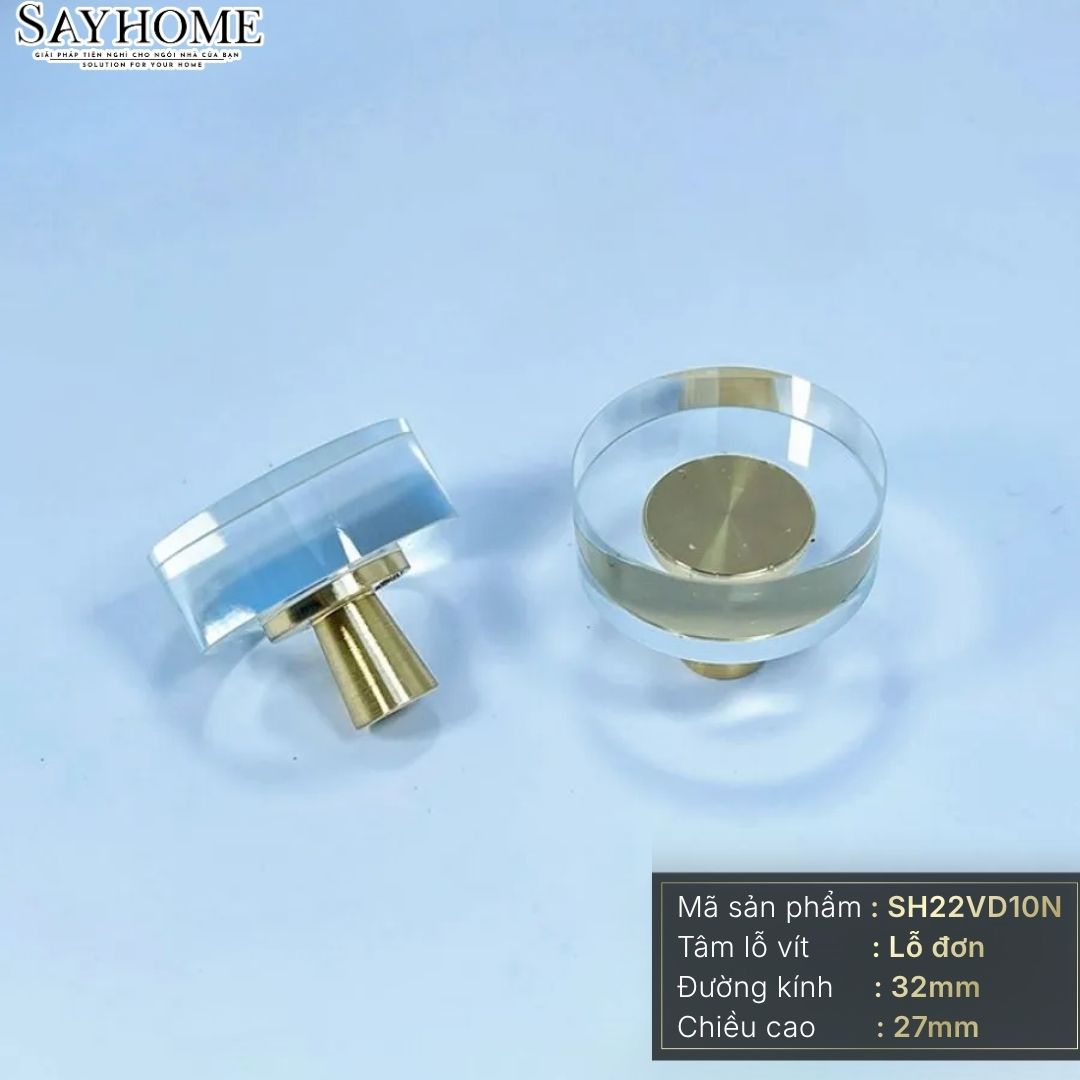 Núm tủ hiện đại màu vàng đồng SH22VD10N tại thành phố Hồ Chí Minh