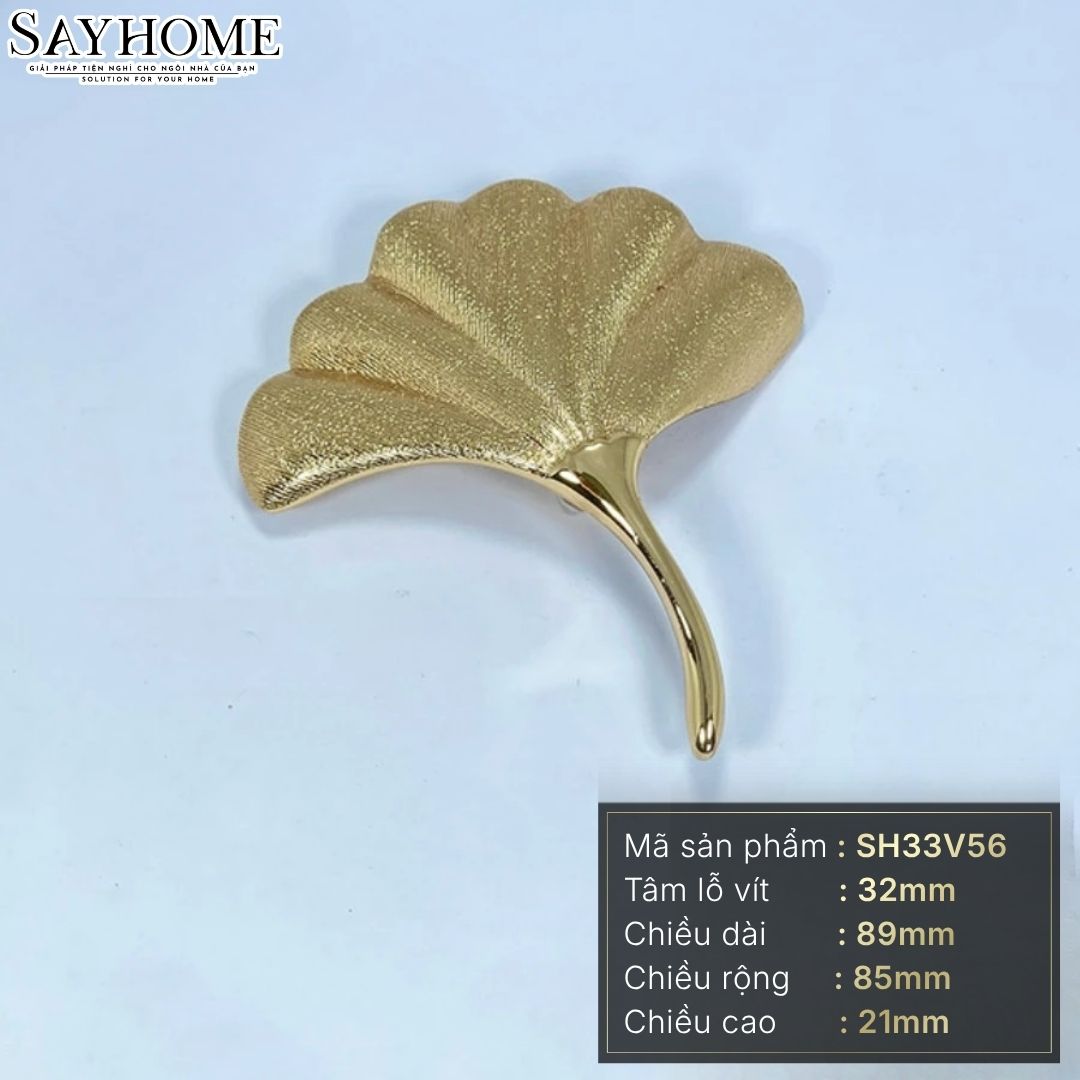 Tay nắm tủ tân cổ điển Vintage màu vàng gold 18k SH33V56 tại thành phố Hồ Chí Minh
