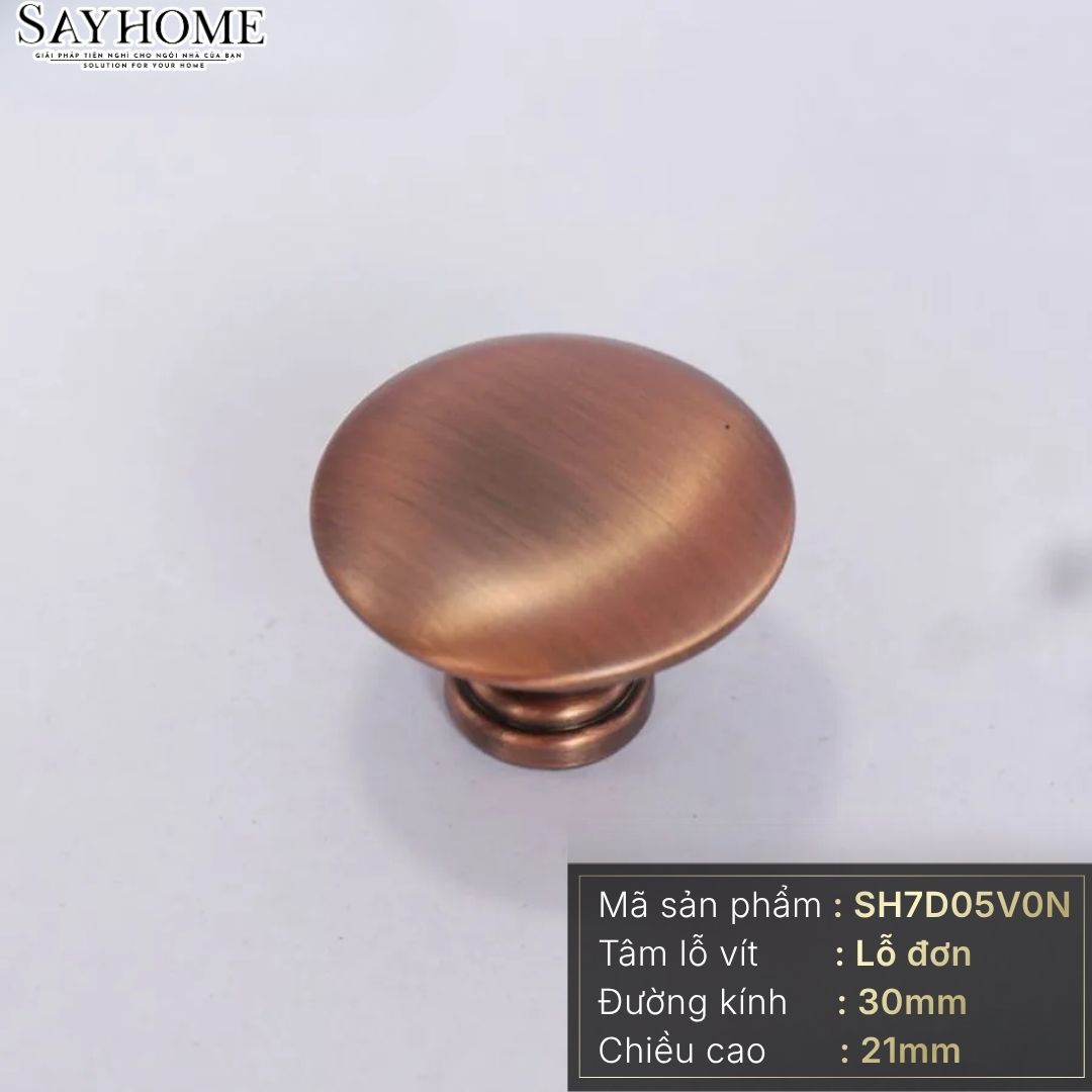 Núm tủ hiện đại màu đồng và vàng đồng SH7D05V0N tại thành phố Hồ Chí Minh
