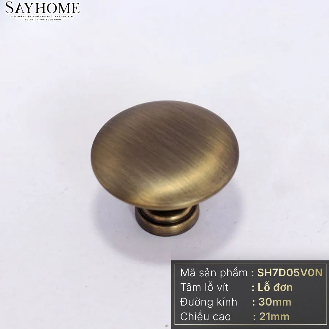 Núm tủ hiện đại màu đồng và vàng đồng SH7D05V0N tại thành phố Hồ Chí Minh