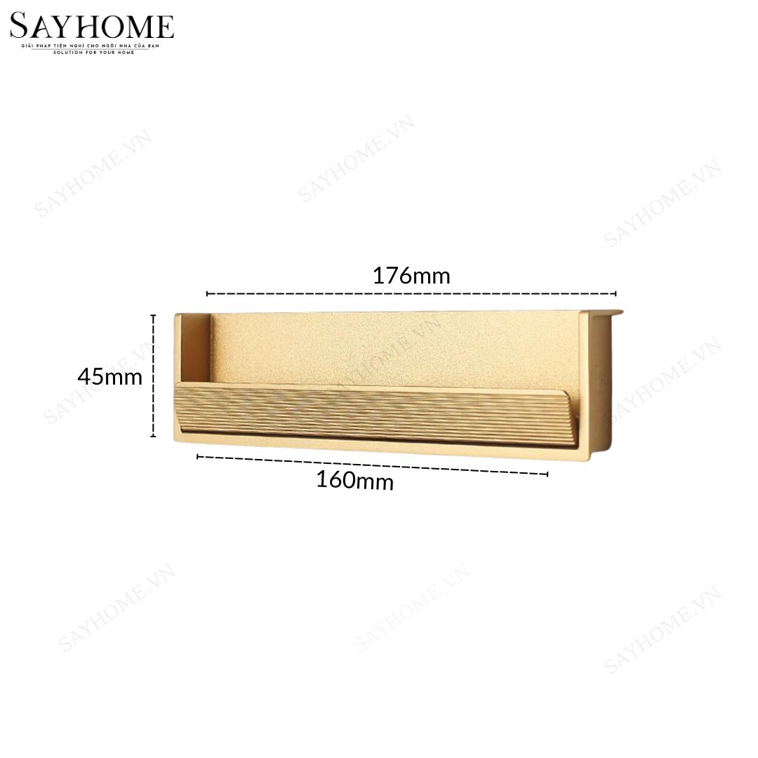 Tay nắm âm tủ hiện đại cao cấp màu vàng gold SH8031 tại thành phố Hồ Chí Minh
