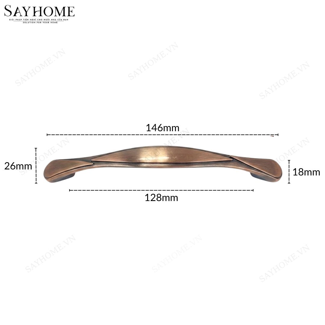 Tay nắm tủ tân cổ điển Vintage màu đồng SH8329 tại thành phố Hồ Chí Minh