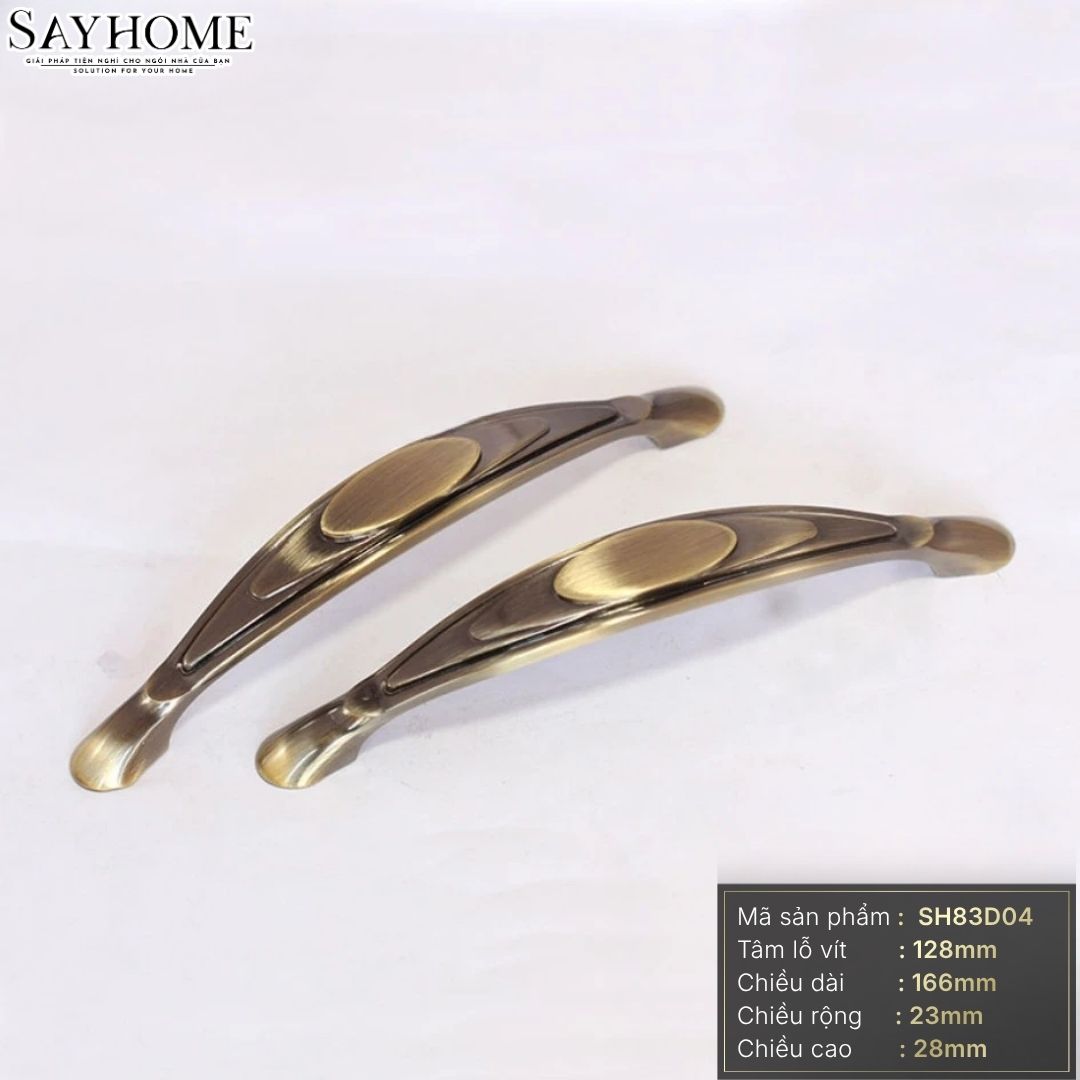 Tay nắm tủ tân cổ điển vintage màu đồng SH83D04 tại thành phố Hồ Chí Minh