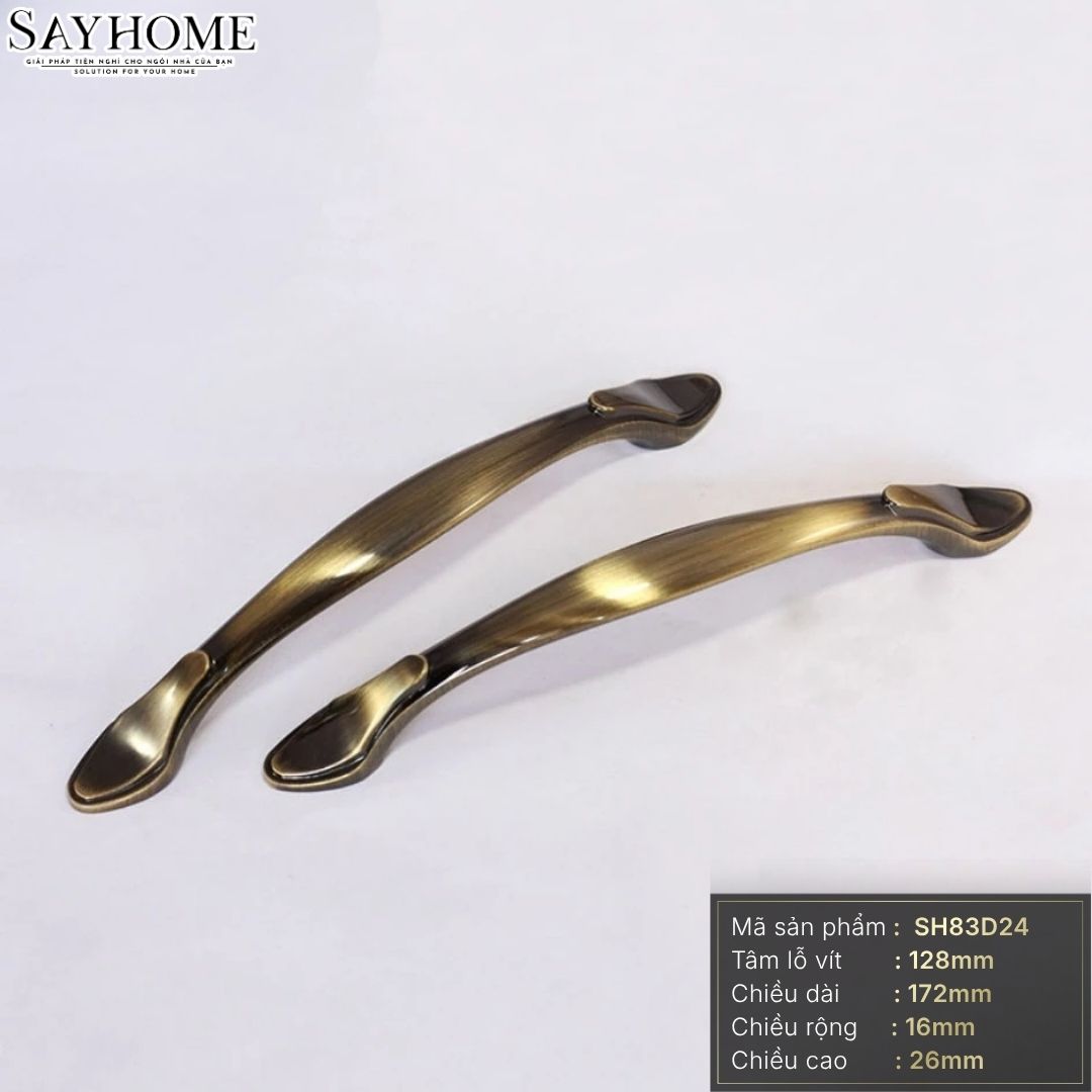 Tay nắm tủ tân cổ điển vintage màu đồng SH83D24 tại thành phố Hồ Chí Minh