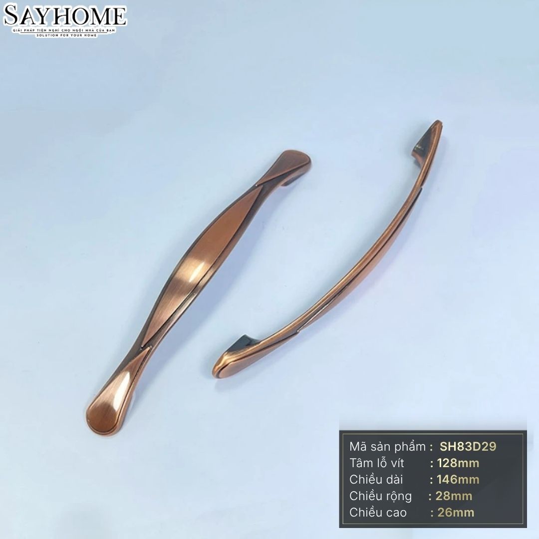 Tay nắm tủ tân cổ điển Vintage màu đồng SH83D29 tại thành phố Hồ Chí Minh