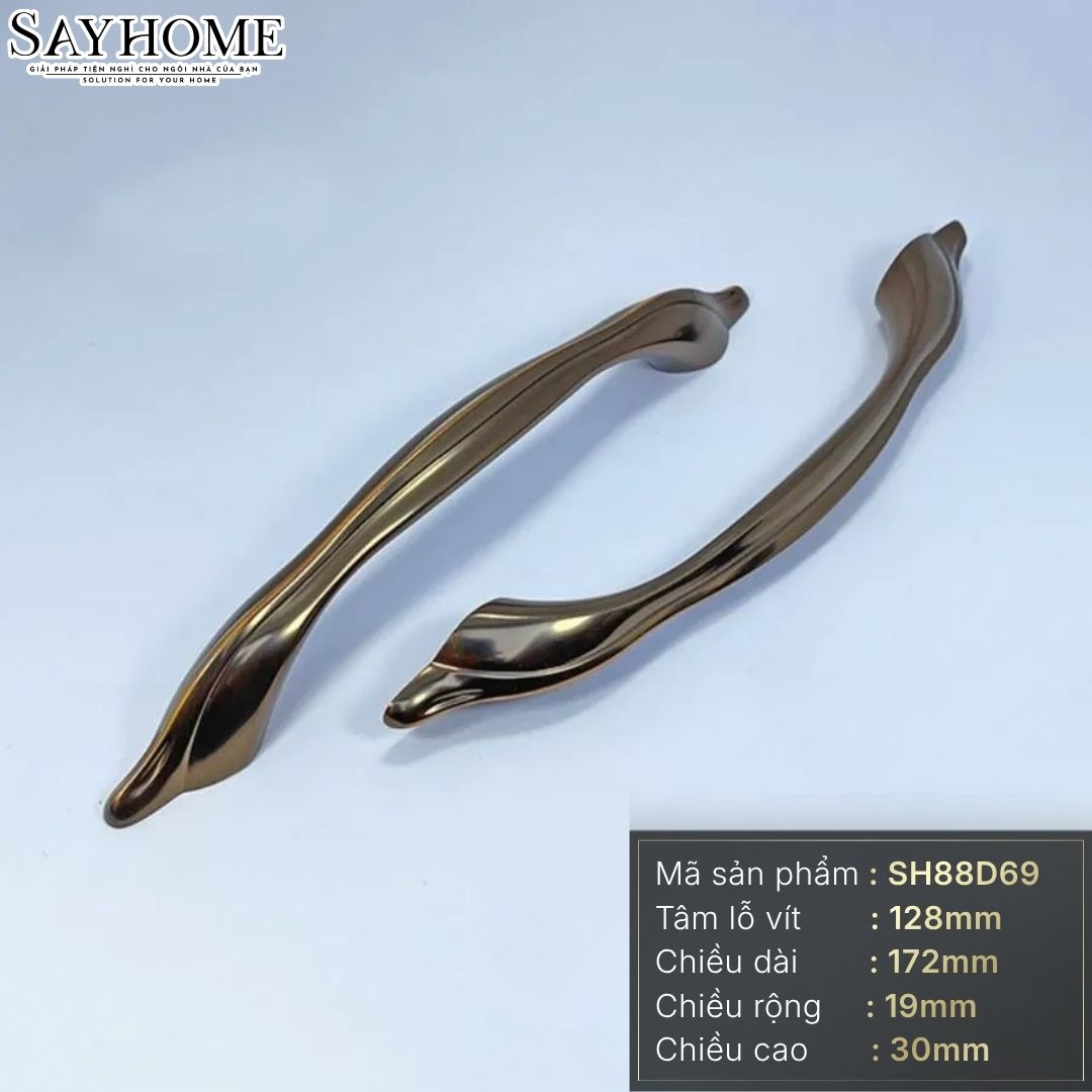 Tay nắm tủ tân cổ điển Vintage đồng SH88D69 tại thành phố Hồ Chí Minh