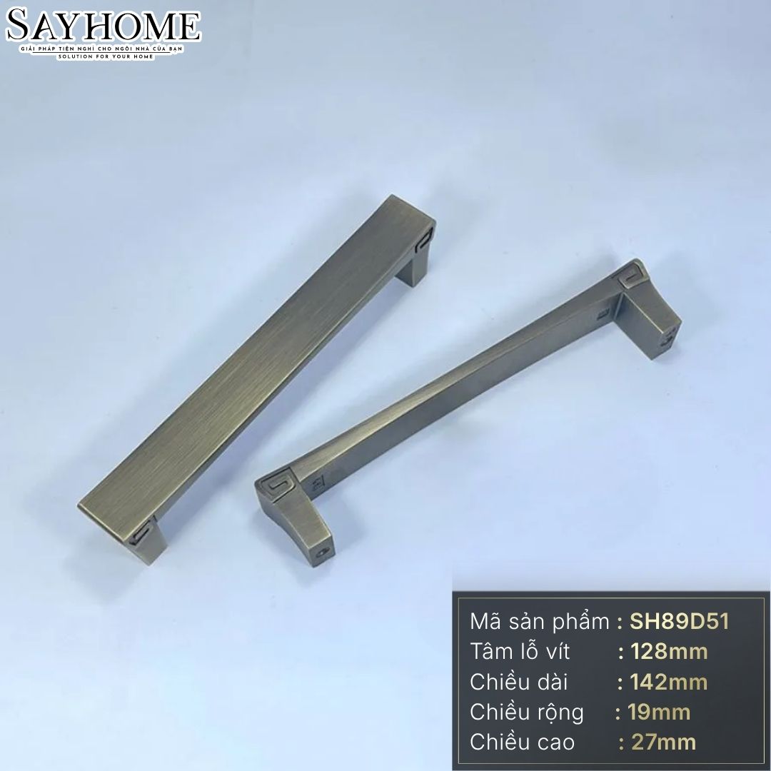 Tay nắm tủ tân cổ điển Vintage màu đồng SH89D51 tại thành phố Hồ Chí Minh