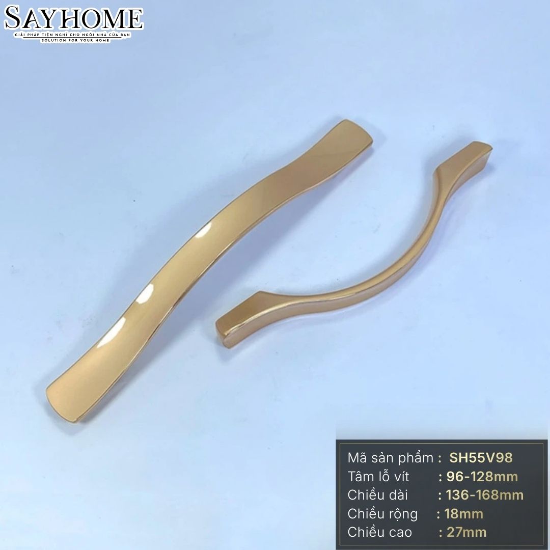 Tay nắm tân cổ điển Vintage màu vàng gold SH55V98 tại thành phố Hồ Chí Minh
