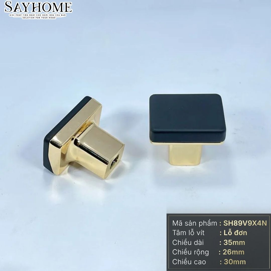 Núm tủ hiện đại màu vàng gold mặt xanh đen SH89V9X4N tại thành phố Hồ Chí Minh