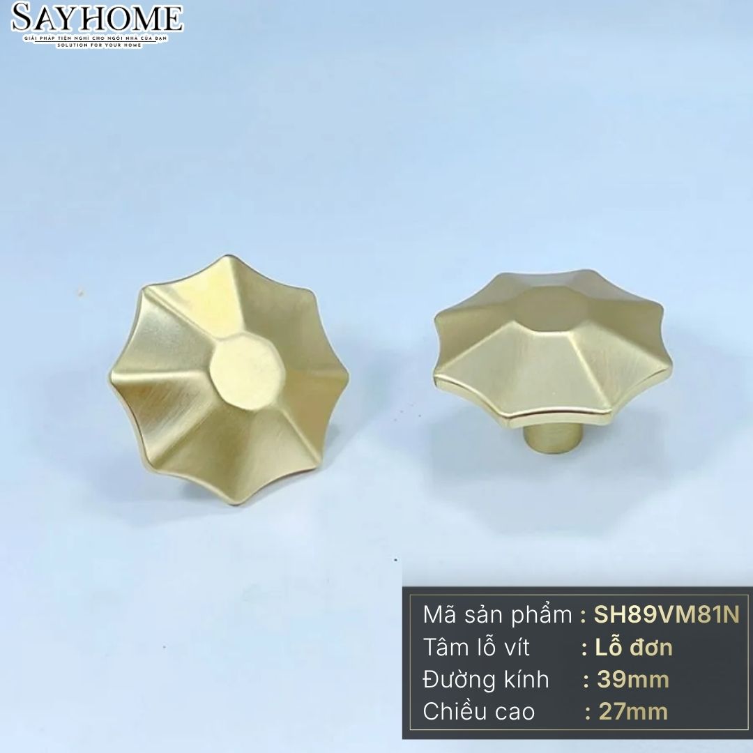 Núm tủ hiện đại màu vàng mờ SH89VM81N tại thành phố Hồ Chí Minh