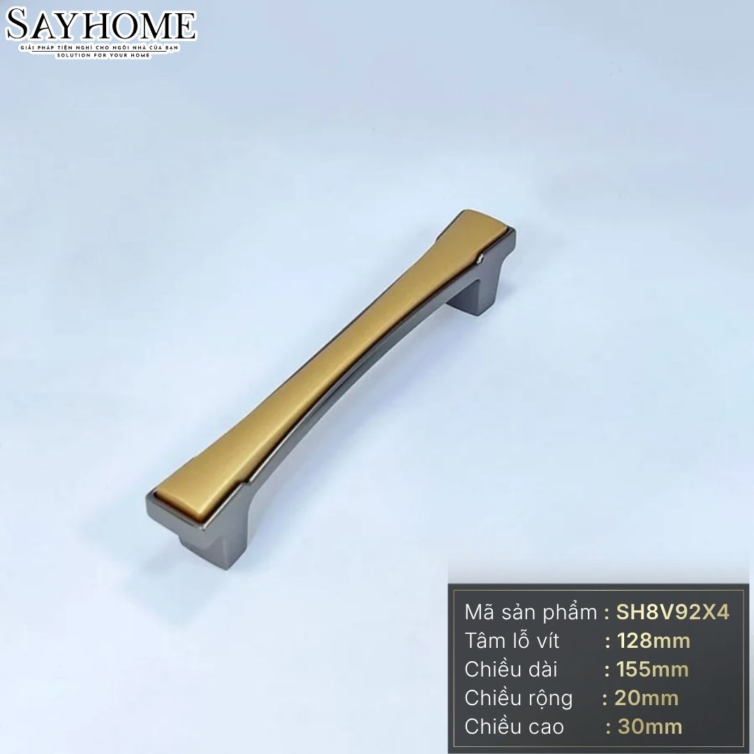 Tay nắm tủ tân cổ điển màu vàng gold xám SH8V92X4 tại thành phố Hồ Chí Minh