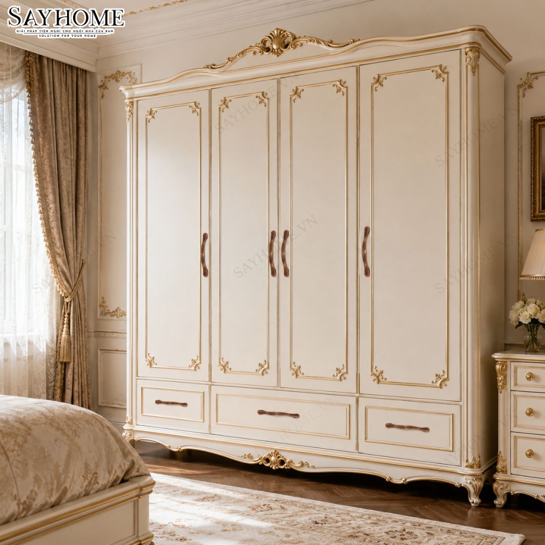 Tay nắm tủ tân cổ điển vintage màu đồng đen SH9320 tại thành phố Hồ Chí Minh