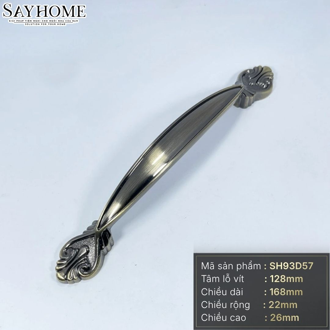Tay nắm tủ tân cổ điển Vintage màu đồng đen SH93D57 tại thành phố Hồ Chí Minh