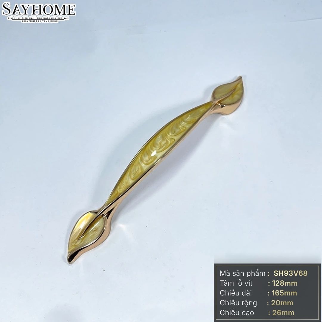 Tay nắm tủ tân cổ điển vintage màu vàng gold SH93V68 tại thành phố Hồ Chí Minh