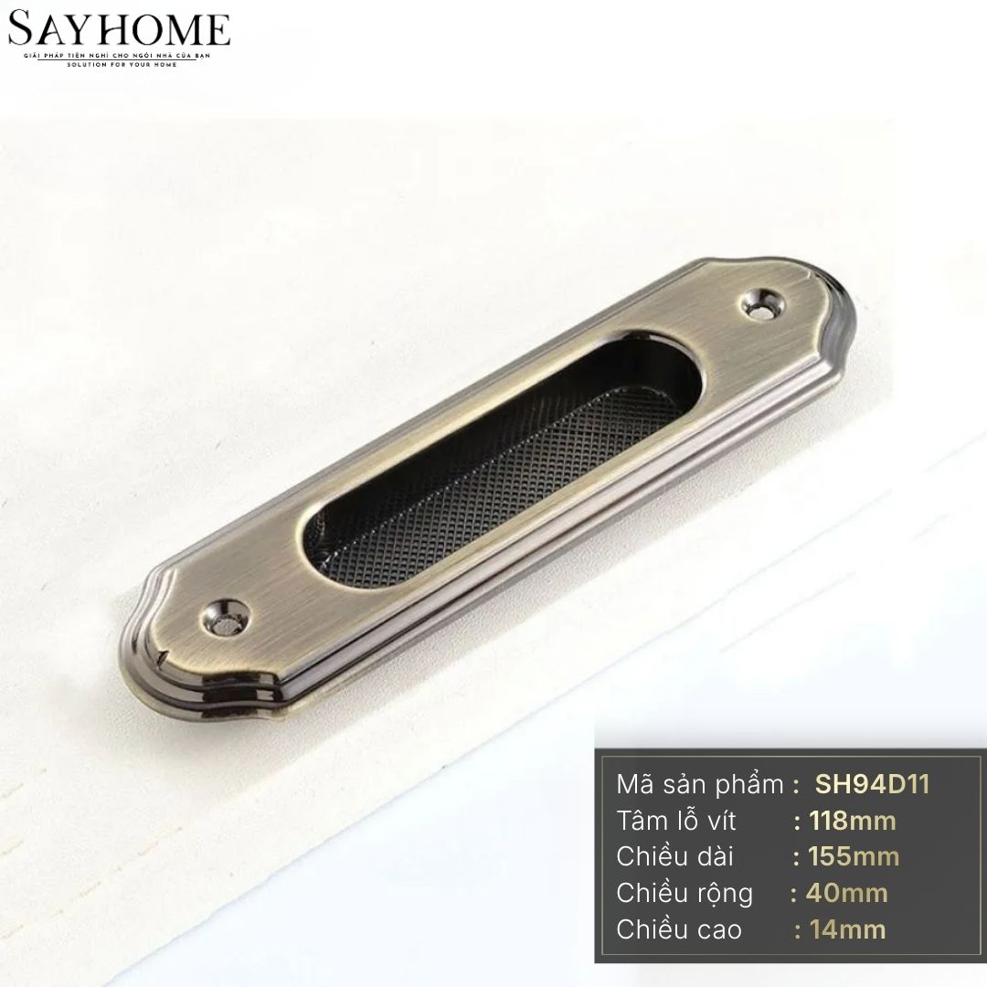 Tay nắm âm tủ hiện đại cao cấp màu đồng SH94D11 tại thành phố Hồ Chí Minh
