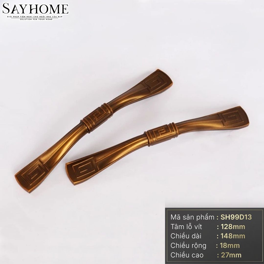 Tay nắm tủ tân cổ điển màu đồng SH99D13 tại thành phố Hồ Chí Minh