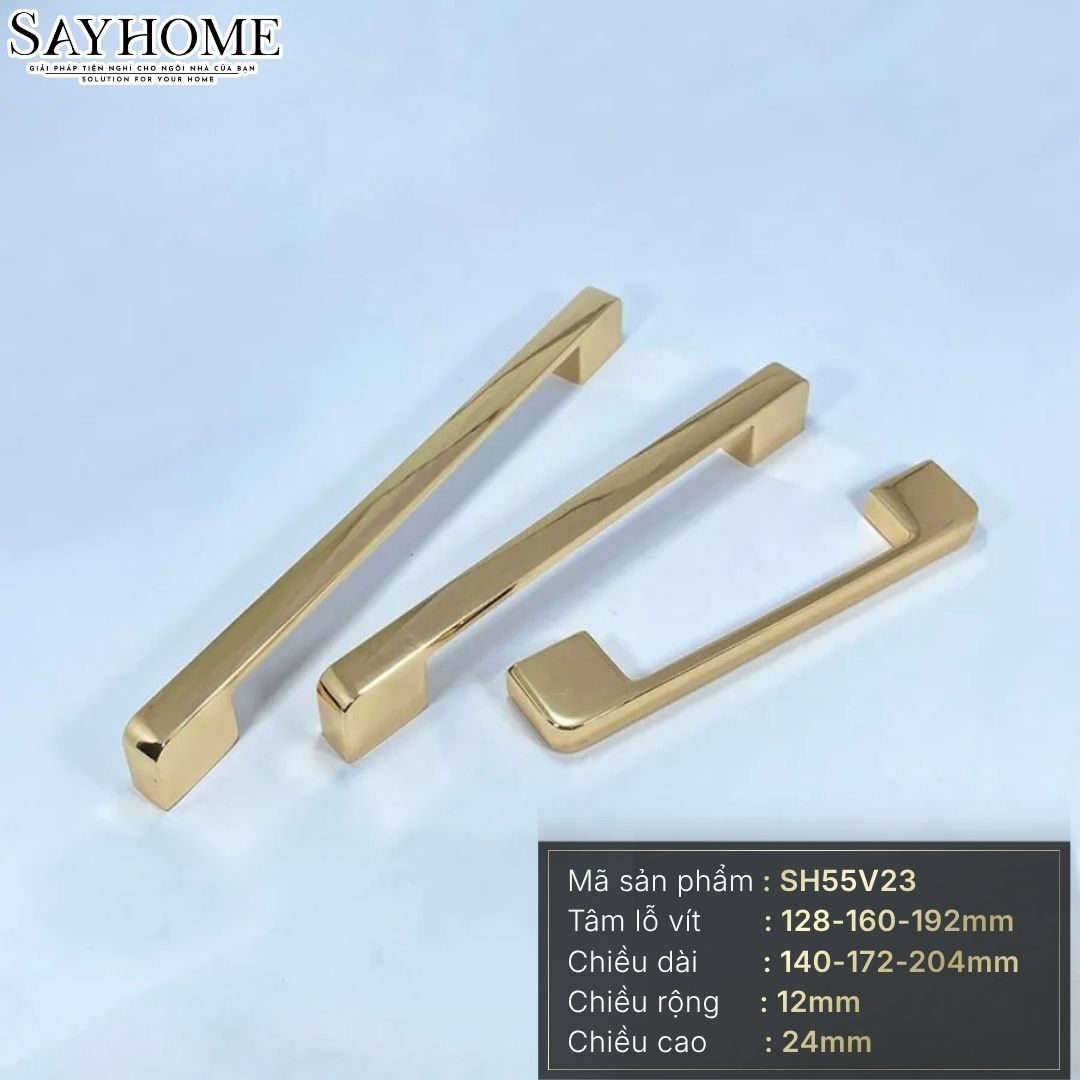 Tay nắm tủ hiện đại màu vàng gold SH55V23 tại Thành phố Hồ Chí Minh