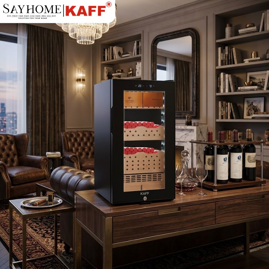 Tủ bảo quản Cigar KAFF KF - CG50L212P độc lập tại thành phố Hồ Chí Minh