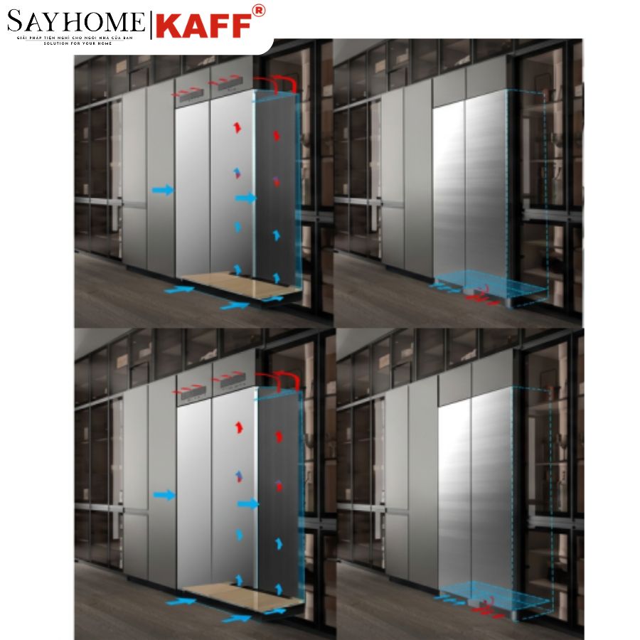 Tủ lạnh KAFF KF - BI555W LUXURY âm toàn phần 2 cánh 540 lít tại thành phố Hồ Chí Minh