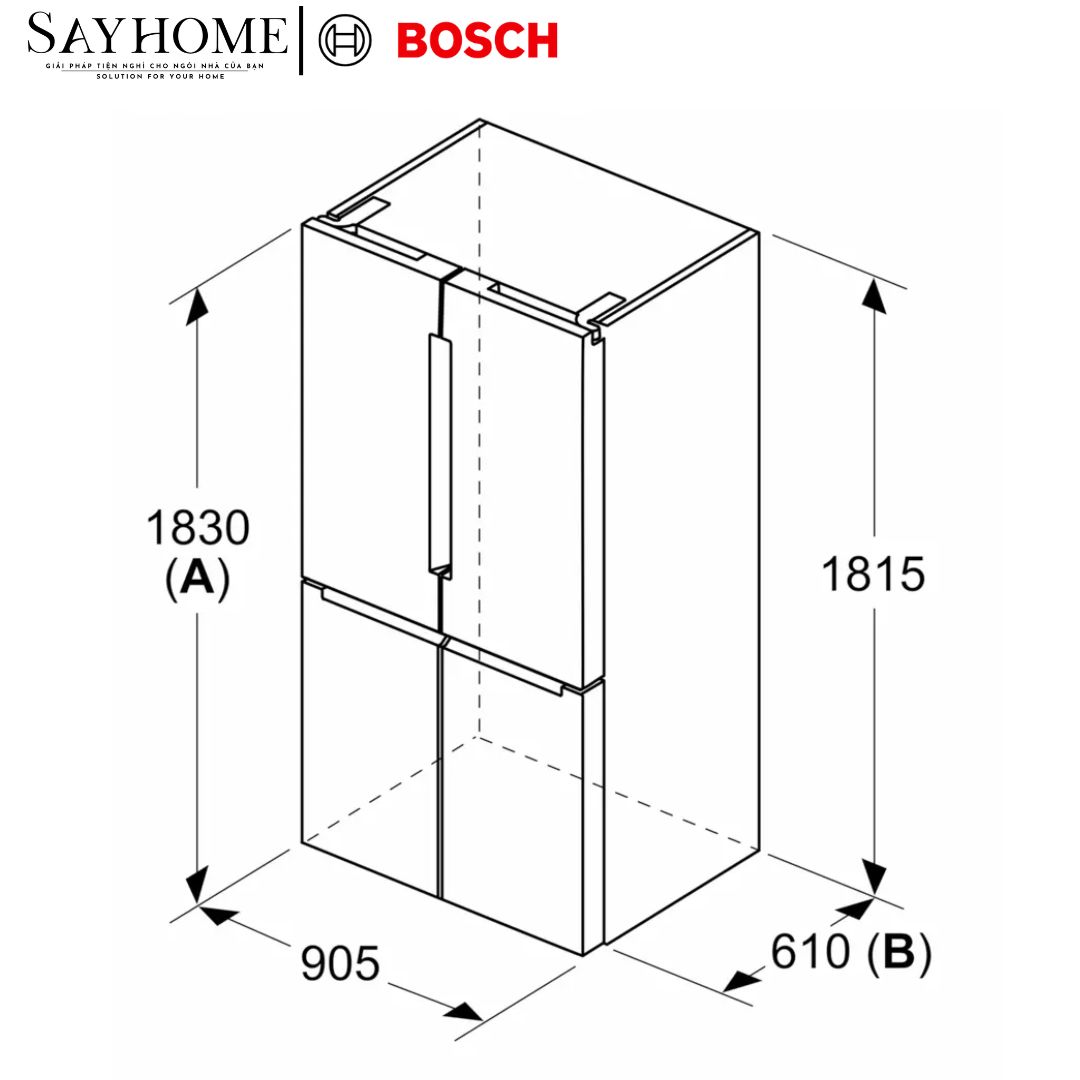 Tủ lạnh BOSCH KFN96APEAG Serie 6 4 cánh tại thành phố Hồ Chí Minh