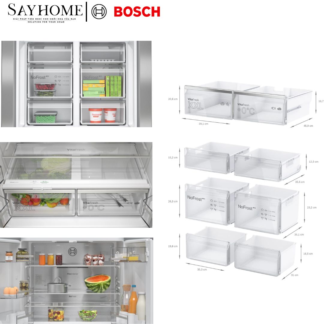 Tủ lạnh BOSCH KFN96APEAG Serie 6 4 cánh tại thành phố Hồ Chí Minh
