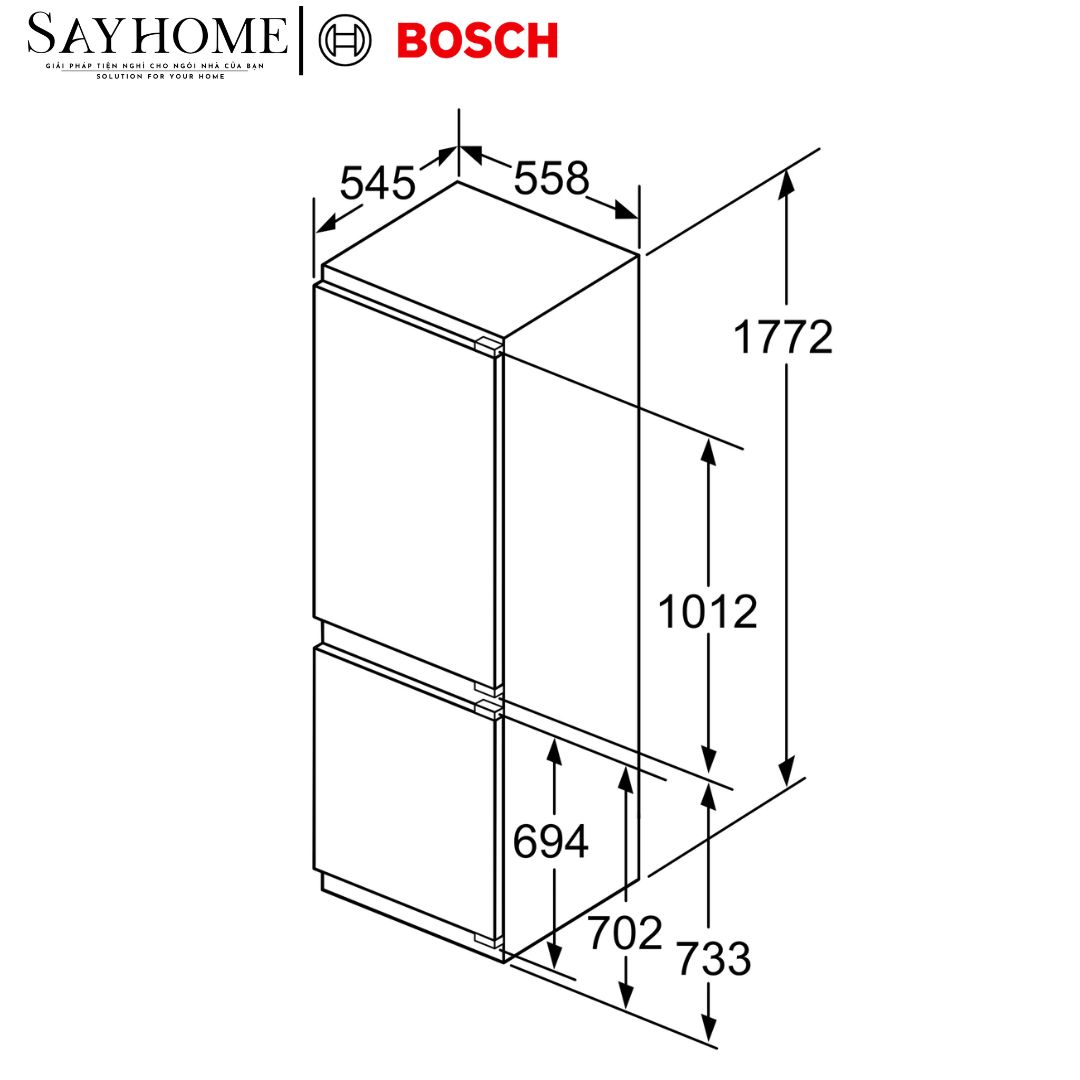 Tủ lạnh đơn BOSCH IN86AF30O Serie 6 âm tủ tại thành phố Hồ Chí Minh