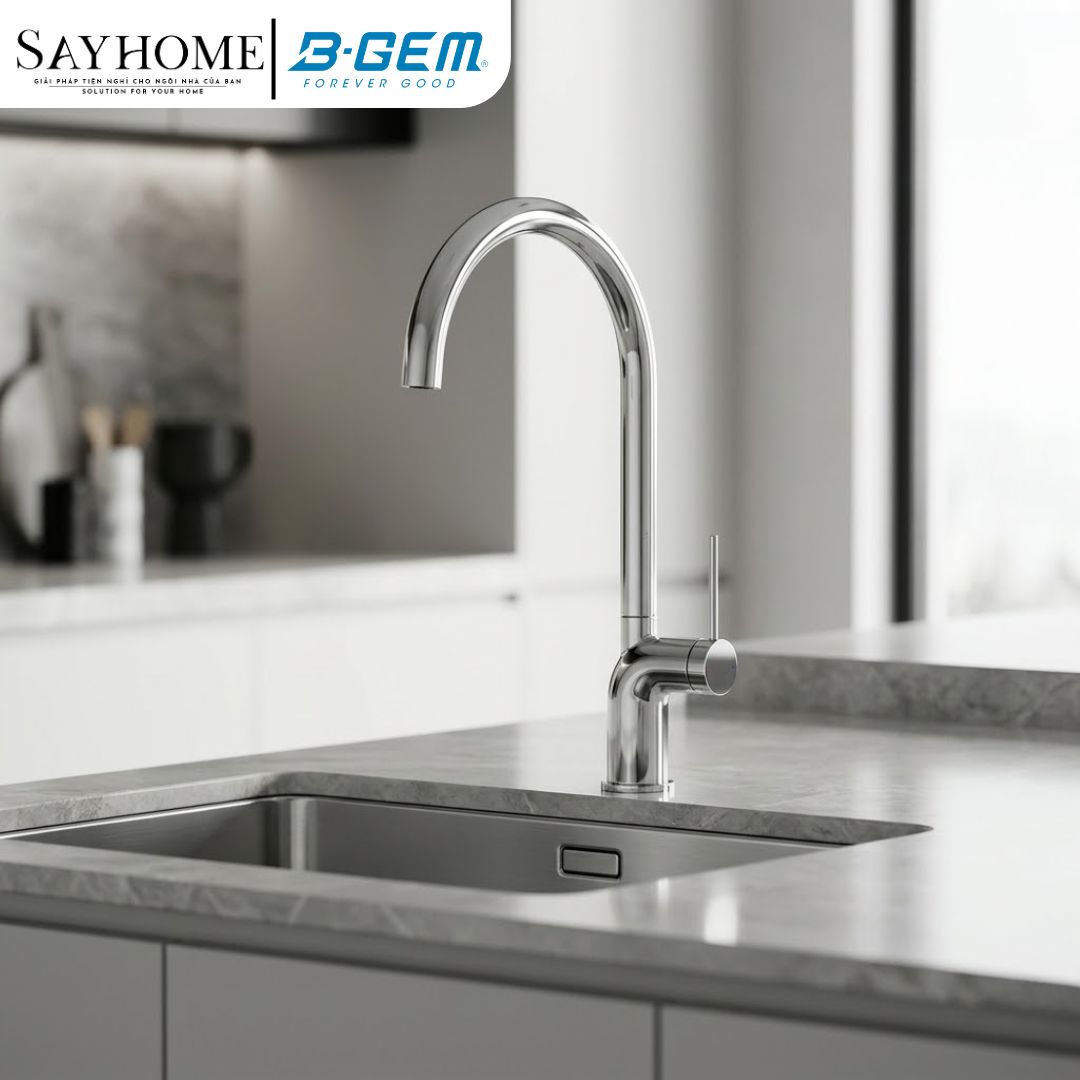 Vòi rửa chén bát B-GEM BG-M003A nóng lạnh cao cấp tại Thành phố Hồ Chí Minh