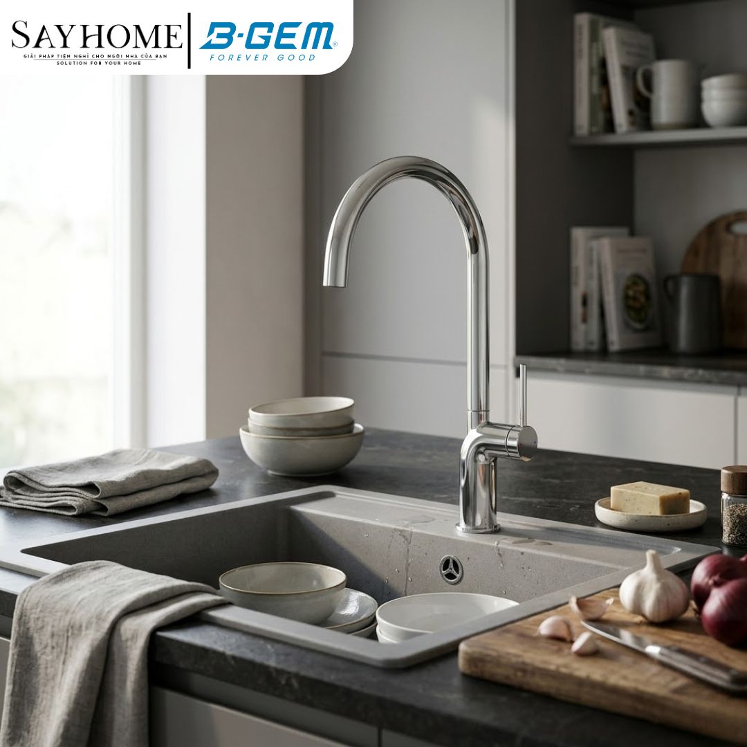 Vòi rửa chén bát B-GEM BG-M003A nóng lạnh cao cấp tại Thành phố Hồ Chí Minh