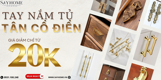 Tay nắm tủ cổ điển - tân cổ điển
