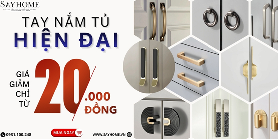 Tay nắm tủ hiện đại