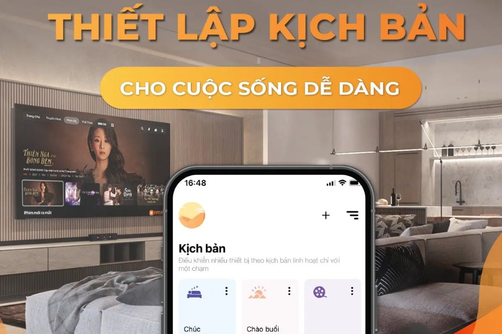 Tạo kịch bản tự động hoá cảm biến hiện diện trên FPT Life