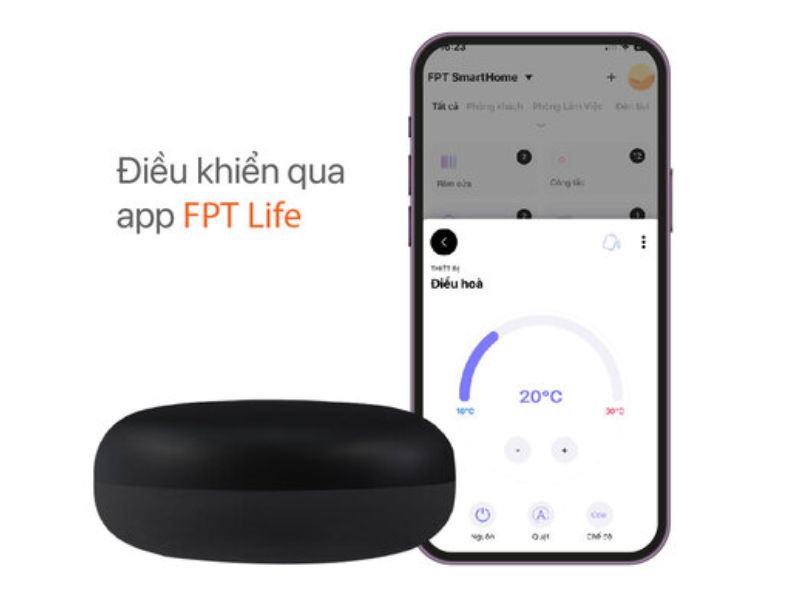 Điều khiển TV và điều hòa dễ dàng qua ứng dụng FPT Life
